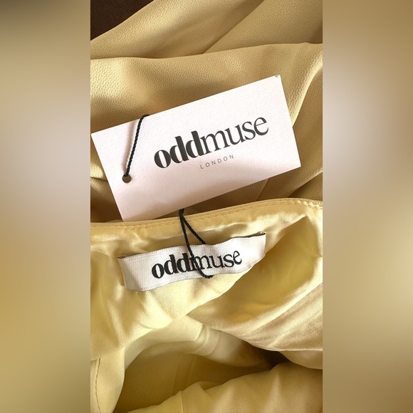 Odd Muse Hem Midi Dress Size M Color Lemon NWT - Picture 7 of 8